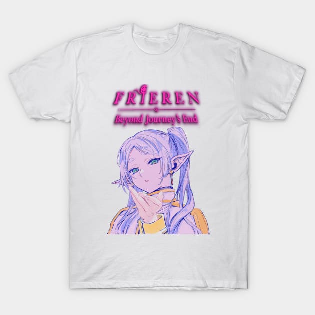 Frieren T-Shirt by Vhitostore